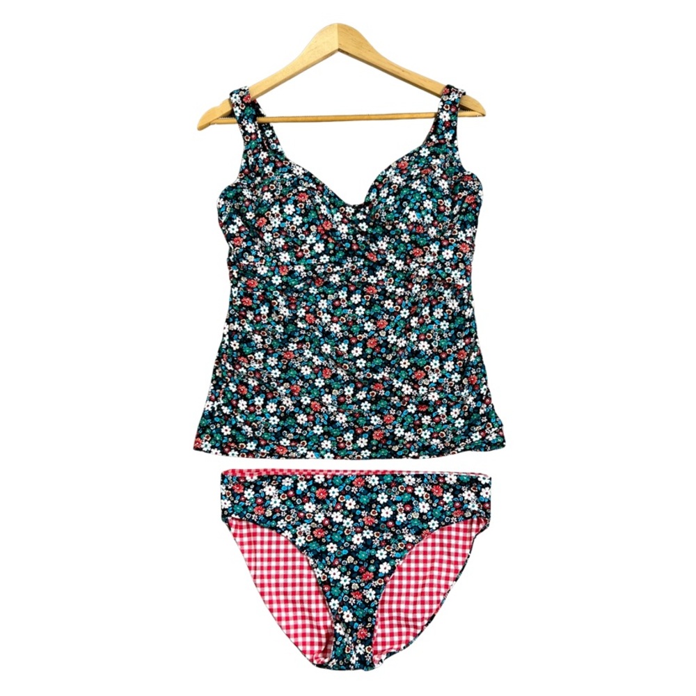 Lands’ End 2 pc Tankini Swimsuit - Picture 2 of 16